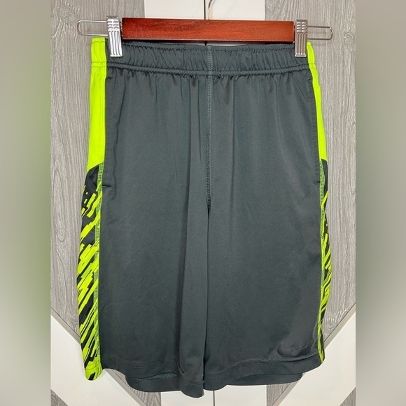 Nike Other - D12.31 Nike Boys Dri-Fit Basketball Shorts Gray Florescent Green/Yellow Medium